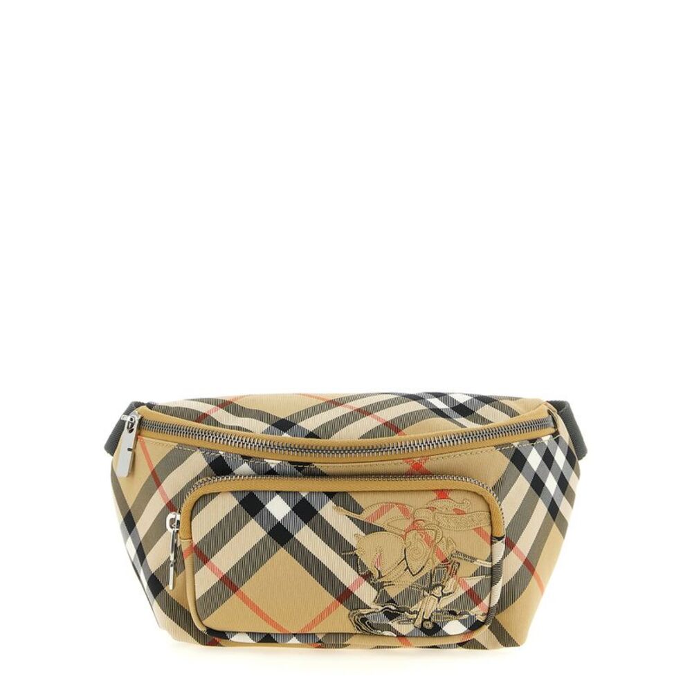 Burberry Beige Polyester Crossbody Men's Bag